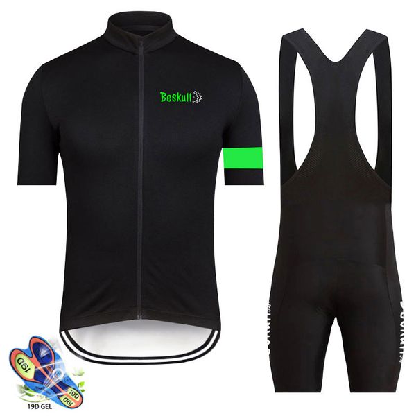 

2019 summer cycling jersey short pro mtb bike jersey set men sportswear suit quick dry maillot ropa ciclismo cycling clothing, Black;blue