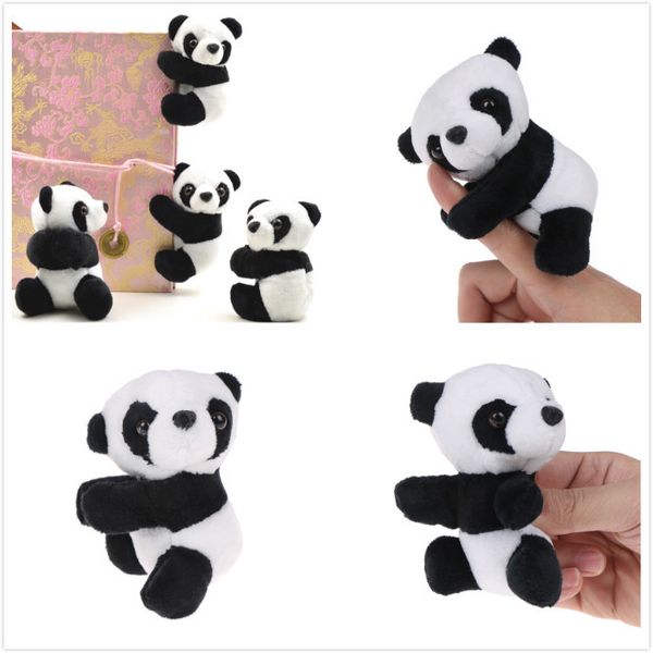 

1 pcs creative plush panda clip small stuffed animal toy curtain clip bookmark notes souvenir toys for children