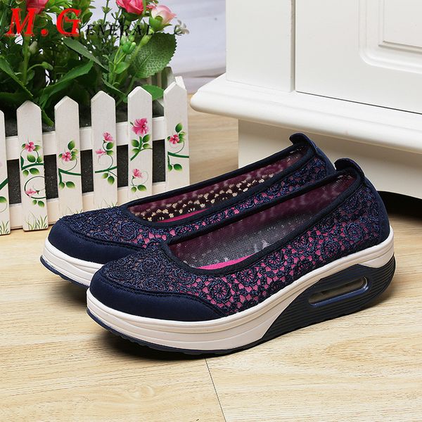 

women's sports shoes air mesh sneakers women hollow sport running shoe slip-on shallow shoes woman low walking footwear q10