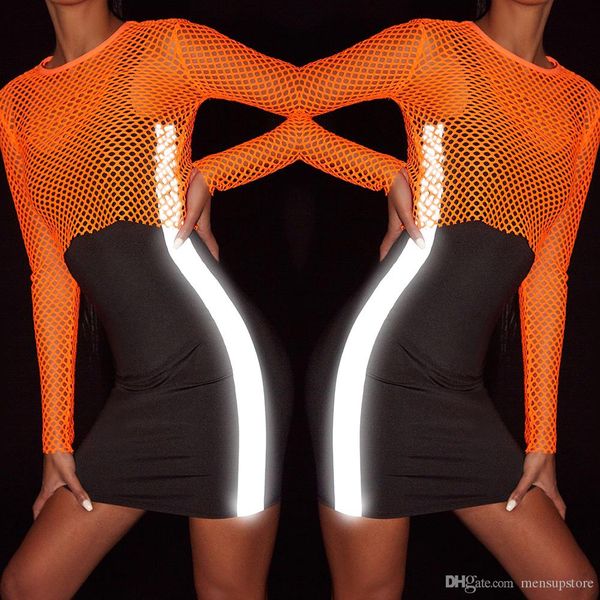 

женщины черного танк платье лето bodycon 3m reflective дизайнер платье без рукавов, Black;gray