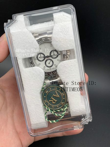 

5 style ar factory 40mm cosmograph 116520 116500 116500ln 904l steel chronograph swiss cal.4130 movement automatic mens watche, Slivery;brown