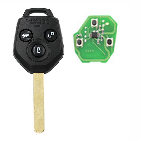 

433mhz 3buttons remote car key fob 4d62 chip for forester outback 2008-2010