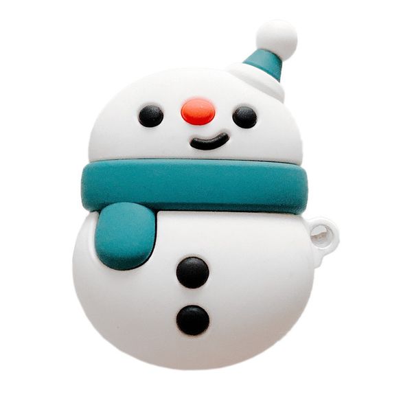 Natal do boneco de neve Wireless Headphone Caso Bluetooth 1/2 Caso Proteção Geração de silicone caso bonito dos desenhos animados DHL livre