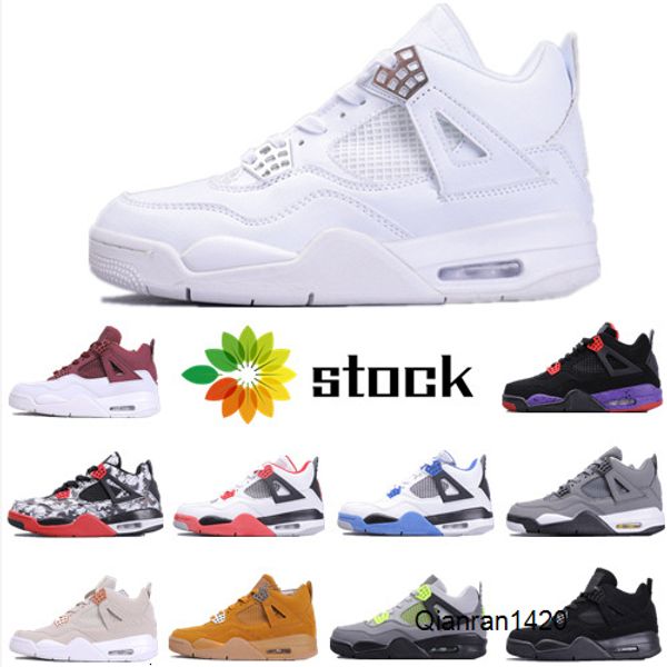 

2020 new cool grey 4 mens basketball shoes bred white cement 4s iv designer sneakers sports running shoes women trainers size 36-46
