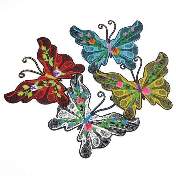 

большая бабочка одежда патчи украшения вышитые железа заплат мотивы, Black