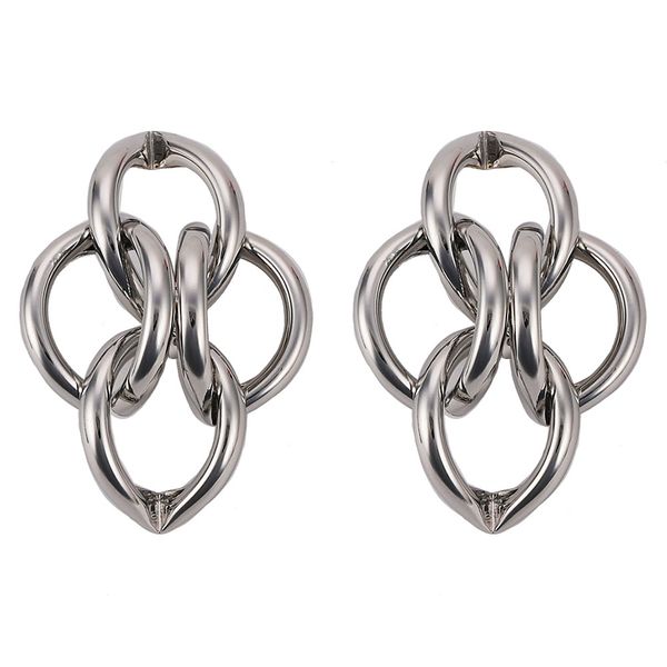 

wholesale-fashion luxury designer exaggerated twisted multi circles geometry stud earrings for women gold silver, Golden;silver
