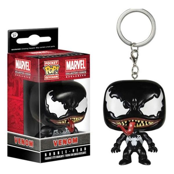 

kawaii funko pop карманный pop брелок официальный marvel venom q model коллекционная фигурку игрушки для детей рождественский подарок