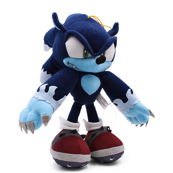 

30 cm sonic world adventure sonic the werehog soft doll cartoon animal stuffed peluche plush toy christmas gift for children y200703