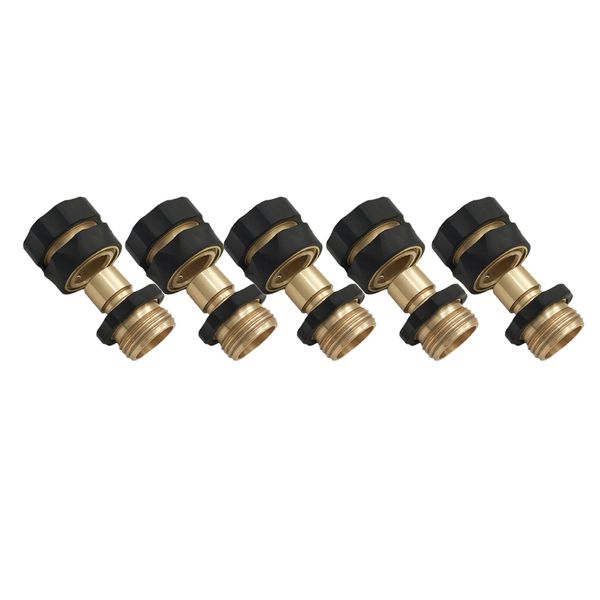 

5pcs 3/4 inch garden hose fitting quick connectors male and female set