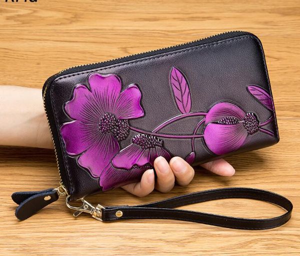 

fh35#2019 new real leather wallet can be loaded with mobile phone wallet ladies bag handbag card bag