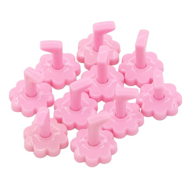 

10 pcs wintersweet shape practice training stands nail art false tip holders