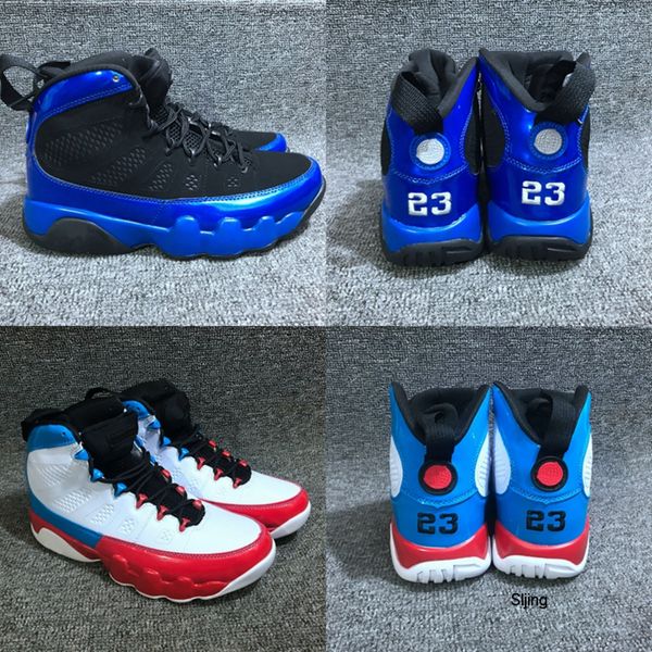 

with box 2020 mens basketball shoes jumpman 9 red black blue white 9s unc designer sports sneakers trainers basket ball des chaussures off
