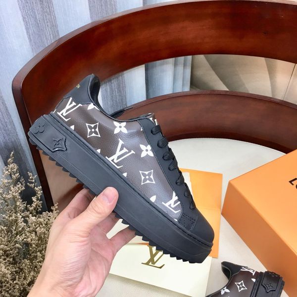 

s10 french luxury design women 's autumn and winter casual shoes women 's boots fashion printed sneakers size 35 -4, Black