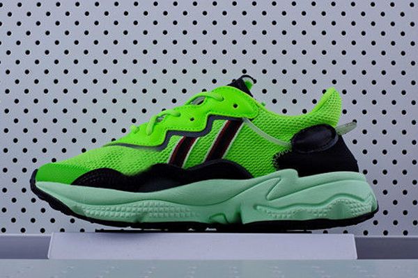 

wholesale 3m reflective xeno ozweego for men women casual shoes neon green solar yellow halloween tones core black trainer sports sneakers