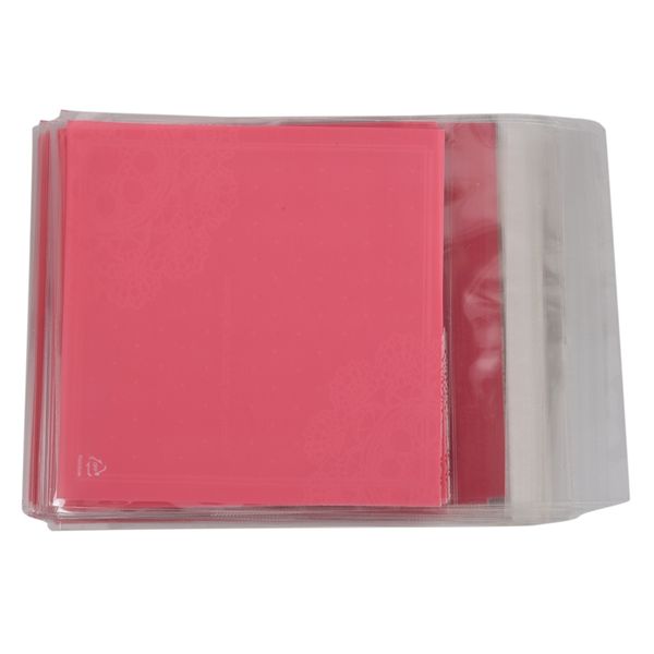 

fashion100 pcs lovely cute bowknot opp self adhesive cookie bakery candy biscuit roasting treat gift diy plastic bag (light pink