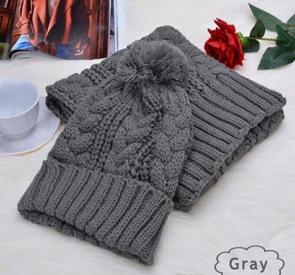 

2019 new men and women designer hat scarf sets warm european high-end hat scarf fashion accessories ing, Blue;gray