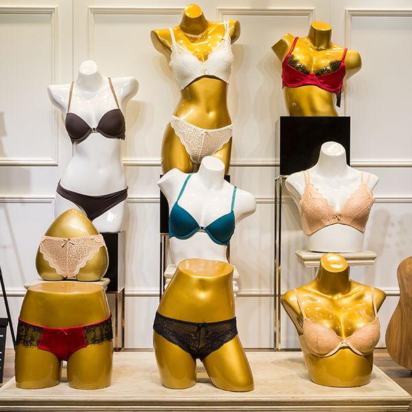 

women window display swimsuit bra mannequin bust model on sale, Khaki