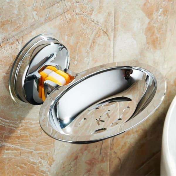

strong sucker soap holder bathroom soap box creative drain dishes storage