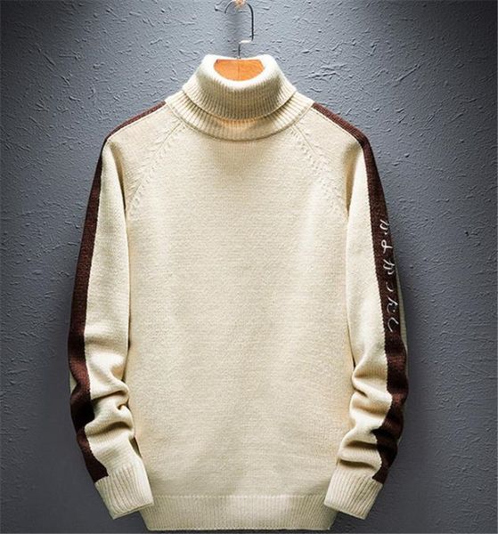 

designer mens sweaters fashion solid color knitted sweater mens winter bottom, White;black