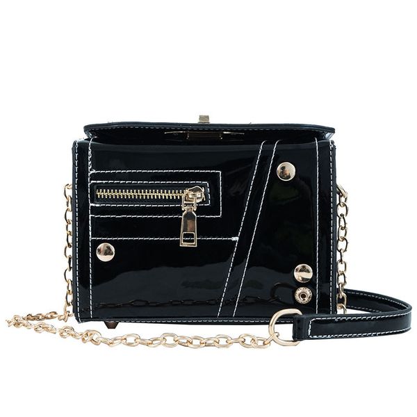 

2020 chain ladies messenger bag handbags handbags fashion shoulder bag women's pu leather small square