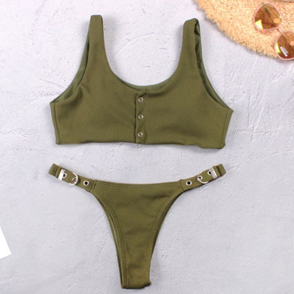 

new fashion bikini set 2019 solid bikinis push up swimwear for women low waist swimsuit bathing suits maillot de bain beach swim wear