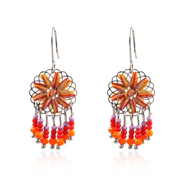 

смазливая металла цветок серьги для женщин девушки моды большой сладкий серьги ювелирные подарки, Silver