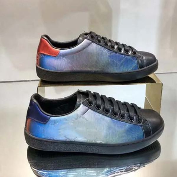 

новый sneaker натуральной кожи люкс женская обувь плоская платформа утроить chaussures måns тренеры тройной обуви espadrilles воздуха bag06, Black