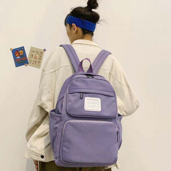 

new woman canvas backpack fashion leisure backpack school bags for teenager girls college student schoolbag mochilas satchel