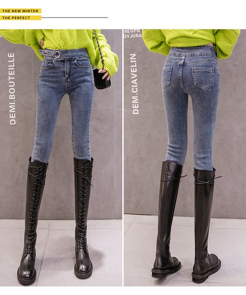 

blueberry female straight jeans loose pants, Blue