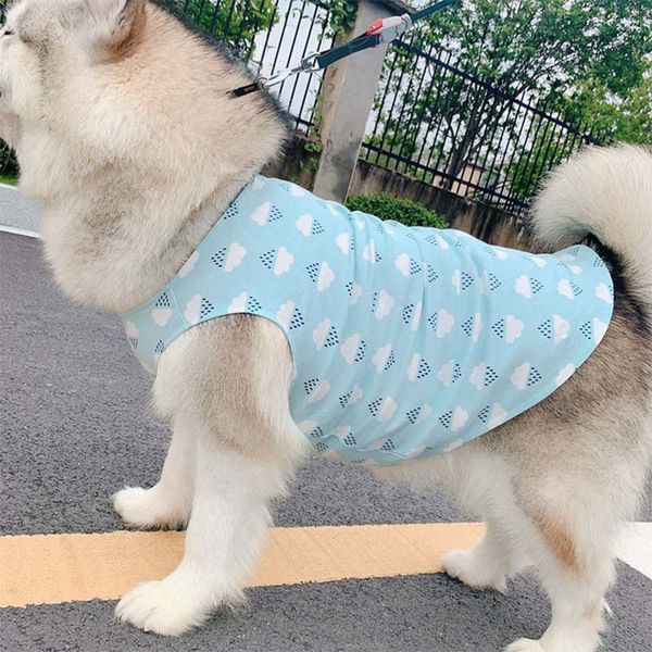 

dogo summer clothes cotton pets dogs clothing medium large dogs costume print dog vest pet clothes ropa perro golden retriever