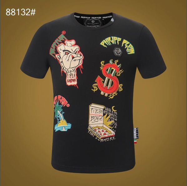 

2020 trendy summer fashion designers men's shirt t-shirt letter embroidery t-shirt men's brand short sleeve t-shirt blouse-012, White