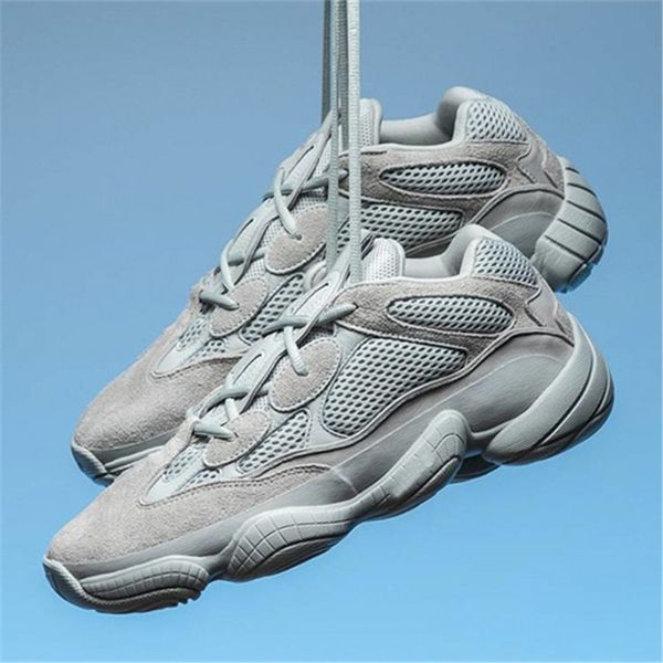 

New Salt 500 Kanye West Running Shoes 2019 High Quality Designer Men Shoes Super Moon Yellow Blush Desert Rat 500 Sport Sneakers