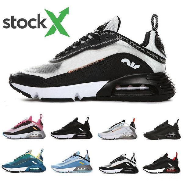 

stock x duck camo 2090 men women running shoes bred triple black white pure platinum pn dust 2090s mens trainer designer sports sneakers, White;red