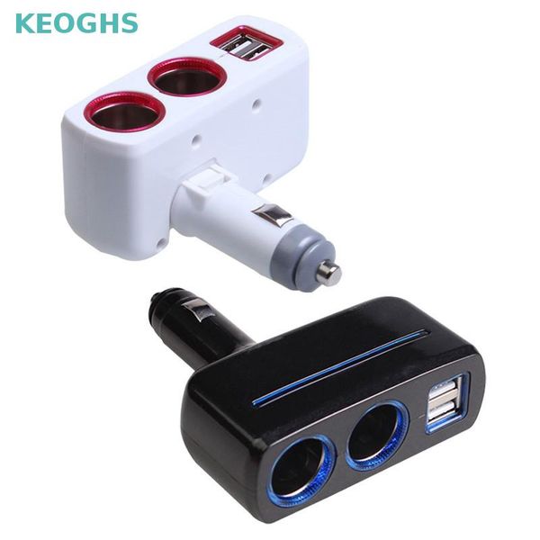 

cigarette lighter dual usb car cigarette lighter ac adapter 5v2.1a 1a car charger socket splitter