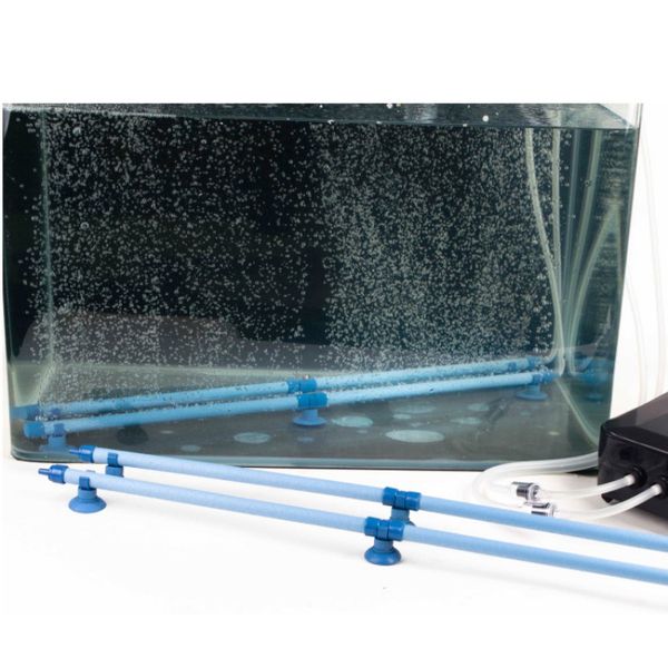 

blue fish tank aquarium air stone bubble wall aeration tube oxygen diffuser high efficiency without pollution air disk
