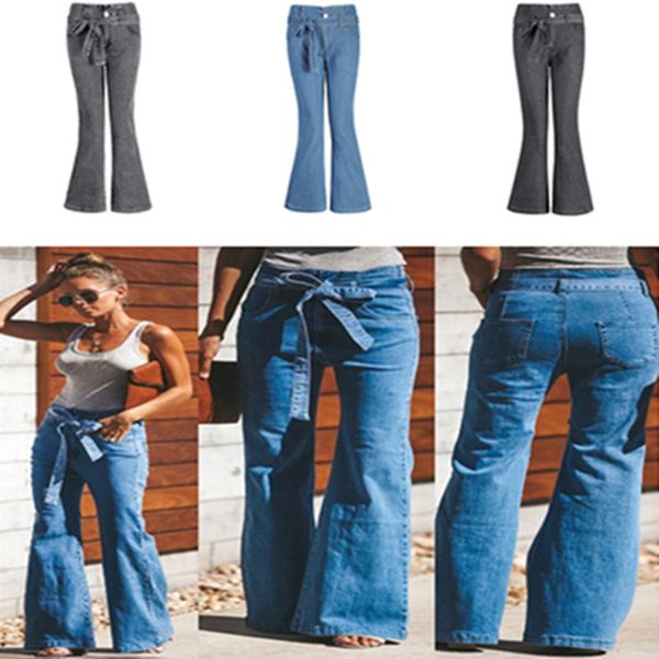 plus size wide flare jeans