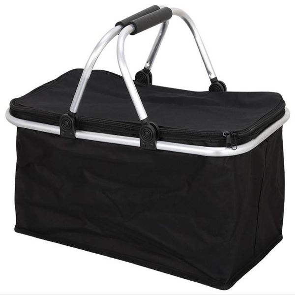 

folding shopping basket travel portable oxford home, shopping, travel, picnic cloth environmental 15kg basket