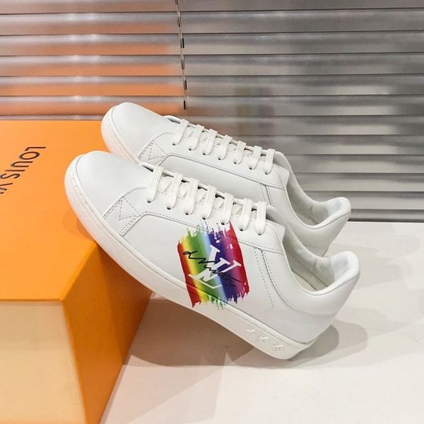 

air19 french brand luxuries shoes with calfskin leather sneaker couples casual shoes fashion booties basketball shoes with box ing, Black