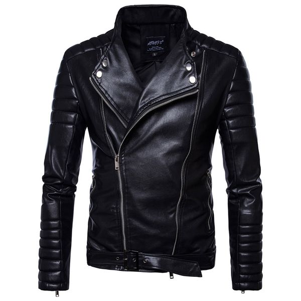 

cool college baseball jacket men 2017 fashion design black pu leather sleeve mens slim fit varsity jacket brand veste homme, Black;brown