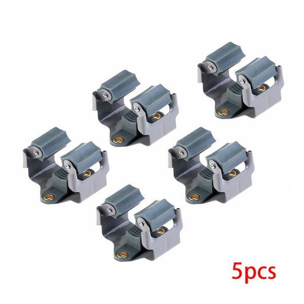 

5pcs/set broom hanger mop and broom holder organizer grip clips wall mounted handle hanger storage rack