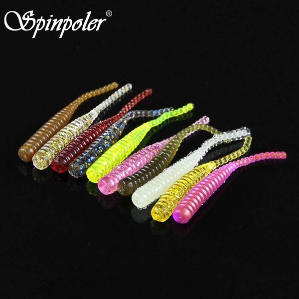 

spinpoler 100pieces soft lure 4cm 0.3g soft bait silicone bait plastic fishing lure iscas artificiais para pesca leurre souple ezdfl