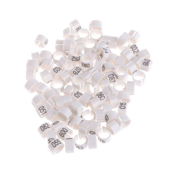 

100 pcs 8mm identify ring carrier pigeon training supplies leg number bird bands
