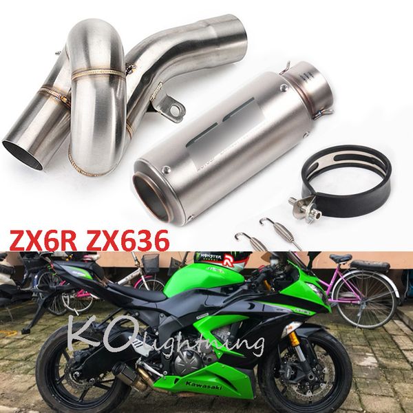 

zx636 zx6r гоночный мотоцикл выхлопная труба mid link pipe вихрь connect для 2009-2019 zx6r zx636