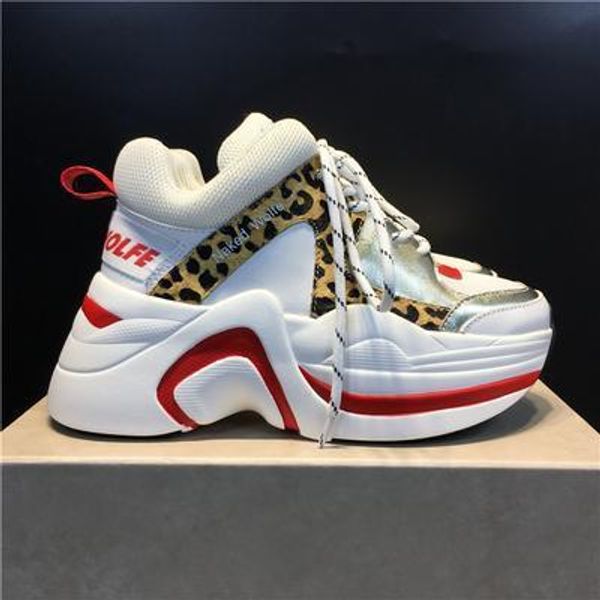 

perfect official quality naked wolfe women 70mm track mesh leather sneakers genuine leather designer new release fashion luxury shoes n7, Black