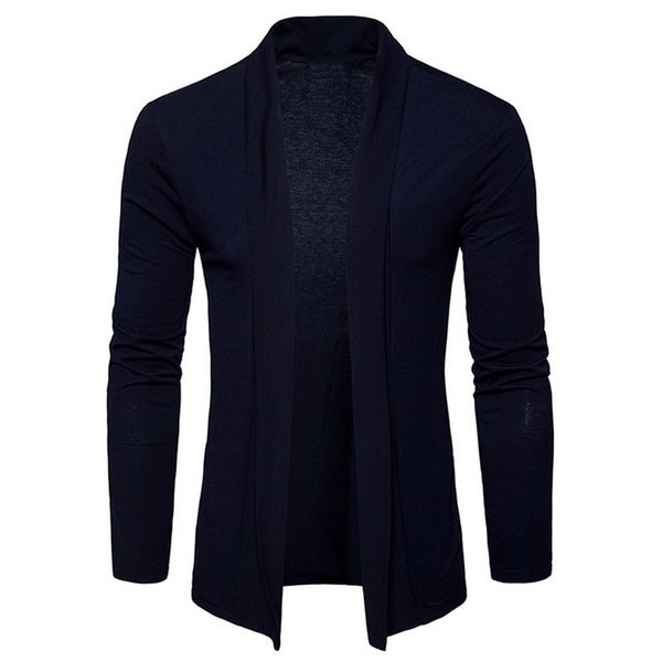

negizber 2020 autumn mens cardigan solid slim fit long cardigan sweater men fashion 100 cotton men streetwear us size, White;black