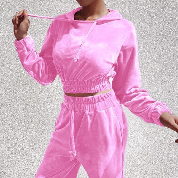 

womens designer tracksuits new fashion casual sequin stitching hoodies sports suit women casual tracksuits 2020 quanlity, White