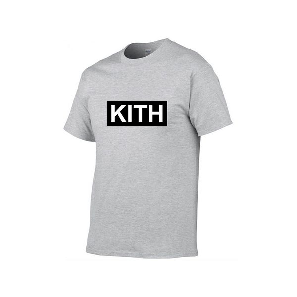 Roupas masculinas verão camiseta masculina KITH moda vestidos femininos camiseta legal de manga curta gola redonda camiseta masculina masculina feminina designer tshirt