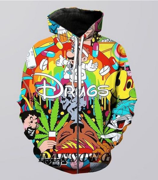

mens designer jacket hooded brand zipper hoodies super mario 3d print for men women luxury hoodie coat jacket mh05, Black;brown