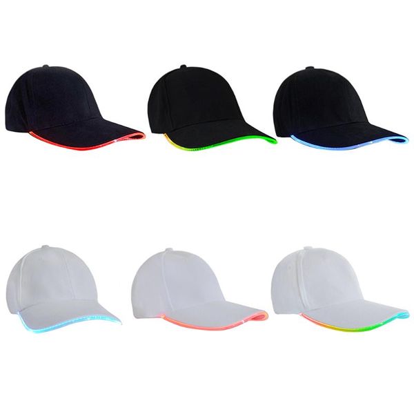 

visors luminous hat leisure sun hats casual fashion comfortable chic night fishing sports glowing hip hop caps#38, Blue;gray