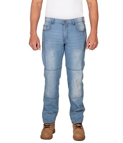 

hb deosai bear straight fit aramid lined motorcycle jeans, armours. 5014, Blue